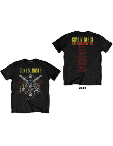 Guns N' Roses: Pistols and Roses (Back Print) (T-Shirt Unisex Tg. S)