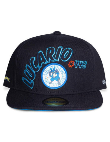 Pokemon: Lucario Men's Adjustable Cap Black (Cappellino)