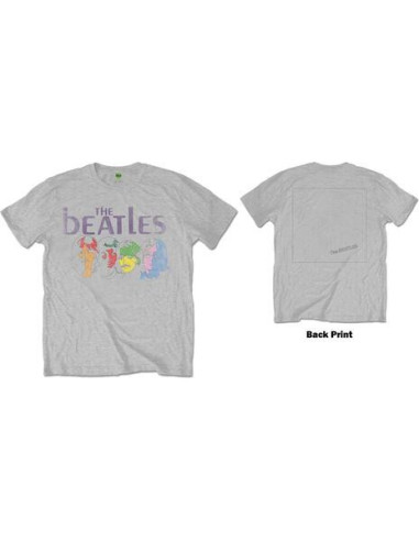 Beatles (The): Men's Tee: White Album Back (Back Print) (Large)