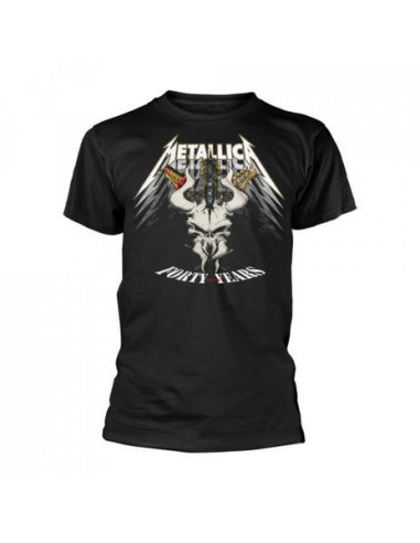 Metallica: 40Th Anniversary Forty Years (Back Print) (T-Shirt Unisex Tg. XL)