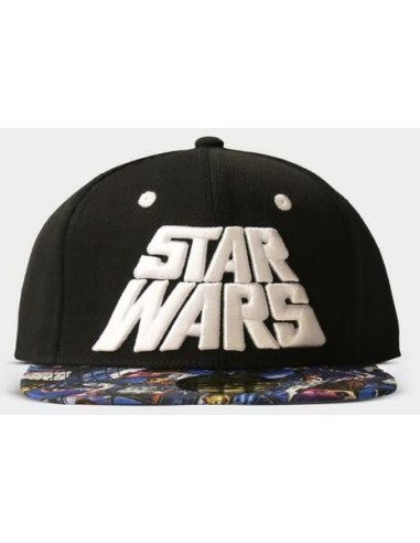 Star Wars: All-Over Print Poster Snapback Cap Black (Cappellino)