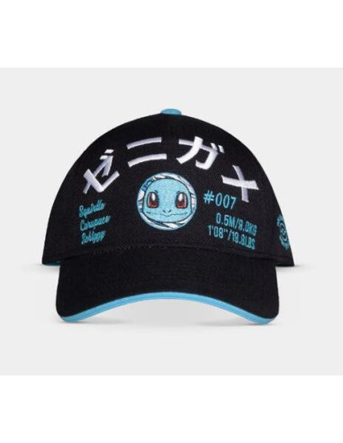 Pokemon: Embroidered Squirtle Men's - Black (Adjustable Cap / Cappellino)