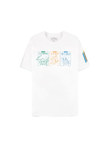 Pokemon: Starters White (T-Shirt Unisex Tg. L) v1