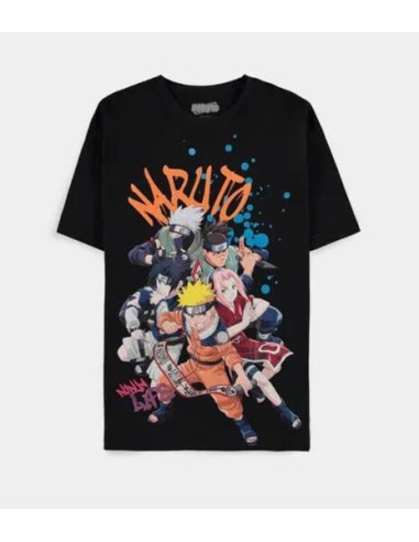 Naruto Shippuden: Team Loose Fit Black (T-Shirt Unisex Tg. XS)