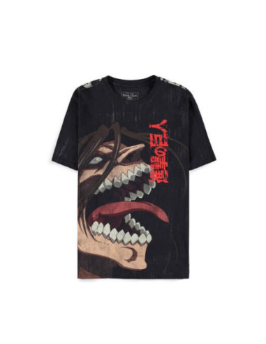 Attack On Titan: Loose Fit Aop - Black (T-Shirt Unisex Tg. L)