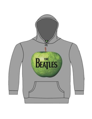 Beatles (The): Apple Grey (Felpa Con Cappuccio Unisex Tg. XL)