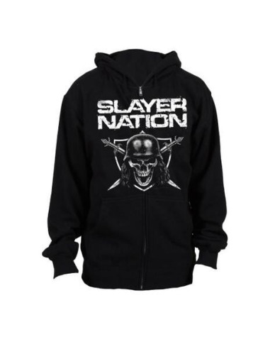 Slayer: Slayer Nation (Felpa Con Cappuccio Unisex Tg. M)