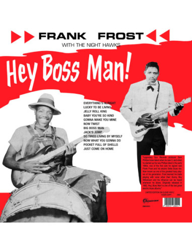 Frank Frost With The - Hey Boss Man! (Clear) (Numbered)