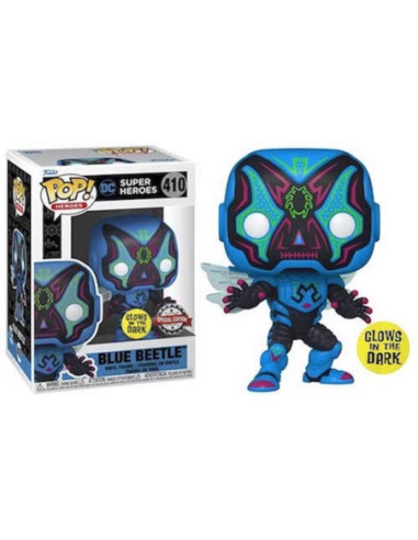 Dc Comics: Funko Pop! Heroes - Super Heroes - Blue Beetle (Glow In The Dark) (Vinyl Figure 410)