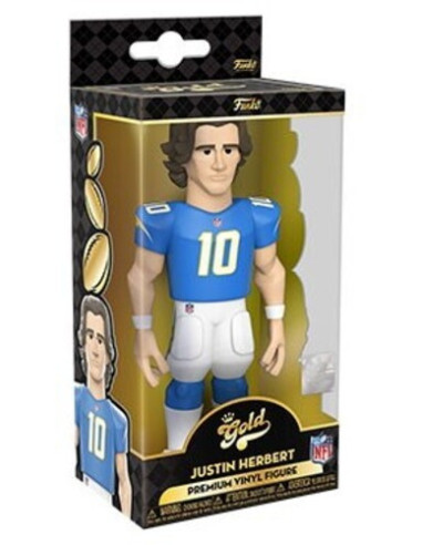 American Football: Funko Pop! Gold - Nfl - Chargers- Justin Herbert (5) (Premium Vinyl Figure)