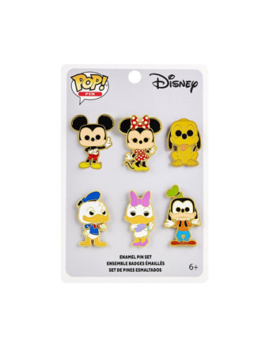 Disney - Sensational 6 Enamel Pins 6Pack (One Rand