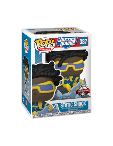 Dc Comics: Funko Pop! Heroes - Justice League - Static Shock (Vinyl Figure 387)