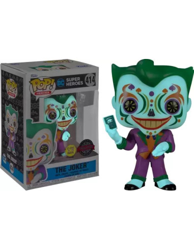 Dc Comics: Funko Pop! Heroes - Super Heroes - The Joker (Glow in The Dark) (Vinyl Figure 414)