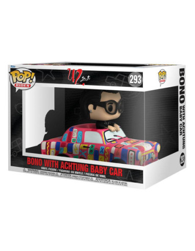 U2: Funko Pop! Rides (Super Deluxe) - Bono With Achtung Baby Car (Vinyl FIgure 293)