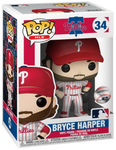 Baseball: Funko Pop! Mlb - Phillies - Bryce Harper (Vinyl Figure 34)