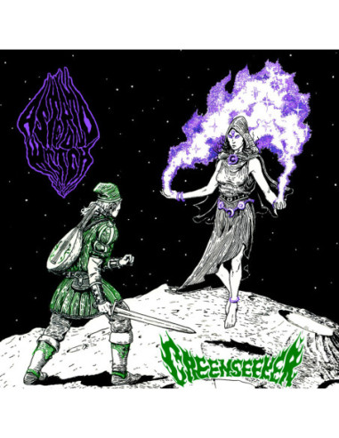 Asteroid Witch, Greenseeker - Split (Viny Pink)