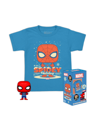 Marvel: Funko Pocket Pop! and Tee - Holiday Spiderman Tg. M