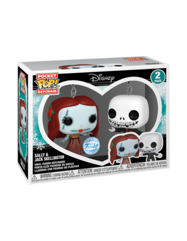 Disney: Funko Pop! Keychain - The Nightmare Before Christmas - 2PK Sally and Jack