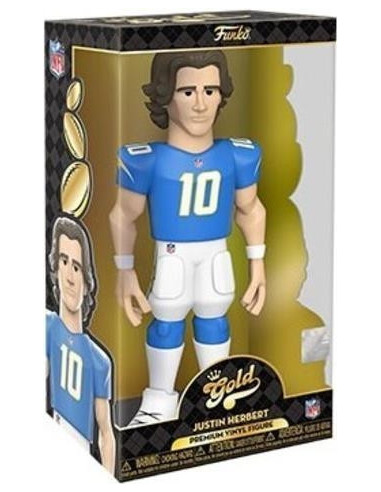 American Football: Funko Pop! Gold - Nfl - Chargers - Justin Herbert (12) (Premium Vinyl Figure)