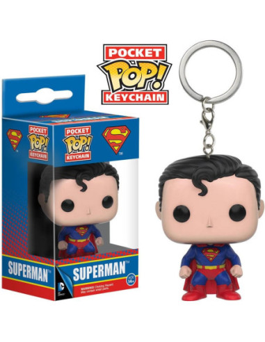 Dc Comics: Funko Pop! Pocket Pop! - Superman (Portachiavi)