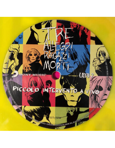 Tre Allegri Ragazzi Morti - Piccolo Intervento A Vivo - Vinile Colorato Giallo Numerato ( 1.000 Copie) Ltd.