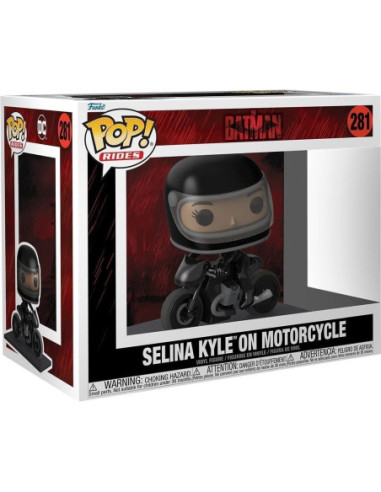 Dc Comics: Funko Pop! Rides - The Batman - Selina Kyle On Motorcycle (Vinyl Figure 281)