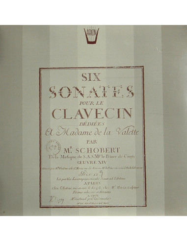 Schobert Johann - Six Sonates Pour Le Clavecin Op.Xiv Dedi