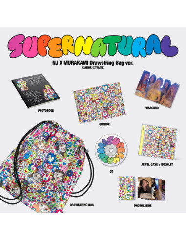 Newjeans - Supernatural Nj X Murakami (Drawstring Bag Version) (Cd and Booklet and Photo.Book) - (CD)