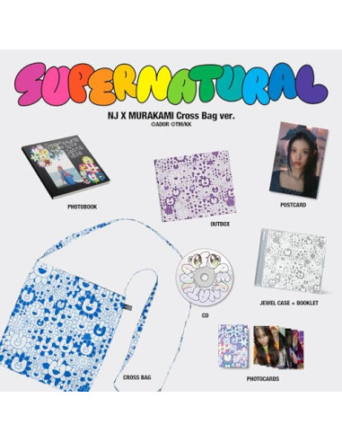 Newjeans - Supernatural Nj X Murakami (Cross Bag Version) (Cd and Postcard and Photo Book...) - (CD)