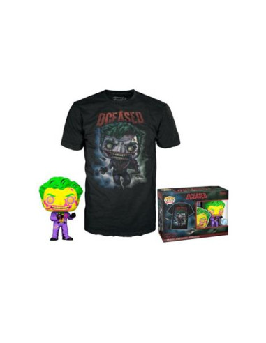 Dc Comics: Funko Pop! and Tee - Joker CC (Tg. S)