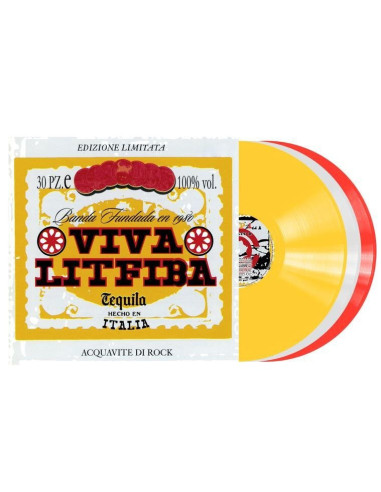 Litfiba - Viva Litfiba (180 Gr. Vinile Giallo, Bianco, and Rosso Busta Bauletto)