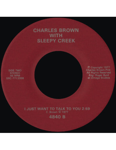 Brown, Charles - I Just Want To Talk To You (Sleepy Creek