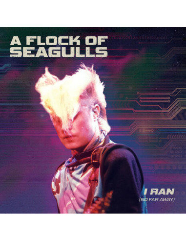 Flock Of Seagulls - I Ran - So Far Away - Purple/Black Splatter