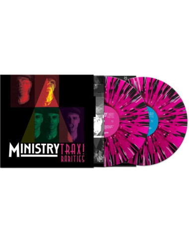 Ministry - Trax Rarities - Black/White/Magenta Splatter