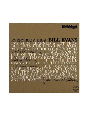 Evans Bill - Everybody Digs Bill Evans(Mono Mix/Japan Version) Limited/2024 Remaster Shm-Sacd - (CD)