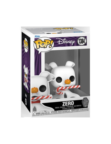 Disney: Funko Pop! Vinyl - The Nightmare Before Christmas - 30th Anniversary - Zero With Candy Cane (Vinyl Figure 1384)