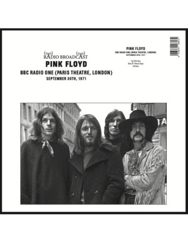 Pink Floyd - Bbc Radio One (Paris Theatre, London, September 30Th, 1971)