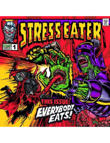 Stress Eater - Everybody Eats! (Clear Red Wave Vinyl)