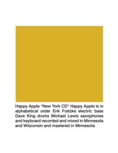 Happy Apple - New York Cd - (CD)