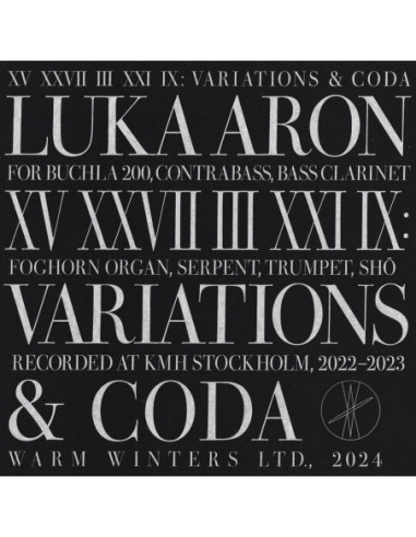 Luka Aron - Luka Aron-Xv Xxvii Iii Xxi Ix: Variation