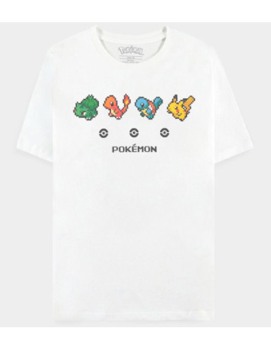 Pokemon: Starters White (T-Shirt Unisex Tg. S)