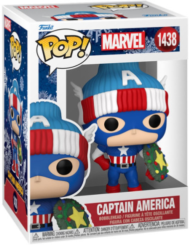 Marvel: Funko: Pop! Holiday 2024 - Captain America (Vinyl Figure 1438)