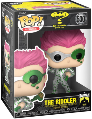 Dc Comics: Funko Pop! Heroes - Batman Forever - The Riddler Metallic (Vinyl Figure 530)