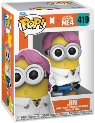 Bts: Funko Pop! Rocks - Minions x Bts Jin (Vinyl Figure 419)