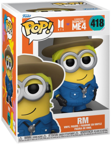 Bts: Funko Pop! Rocks - Minions x Bts Rm (Vinyl Figure 418)