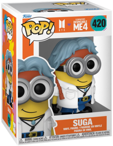 Bts: Funko Pop! Rocks - Minions x Bts Suga (Vinyl Figure 420)