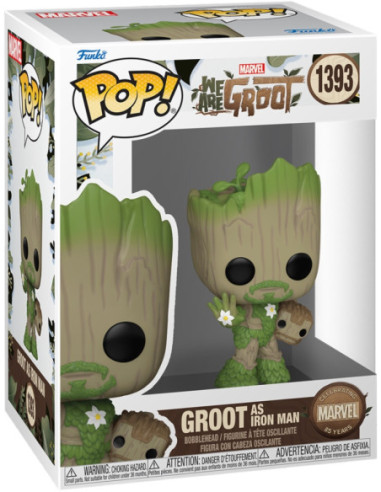 Marvel: Funko Pop! Vinyl - We Are Groot - Iron Man (Vinyl Figure 1393)