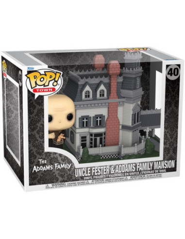 Addams Family (The): Funko Pop! Town - Uncle Fester and Addams Family Mansion (Vinyl Figure 40)