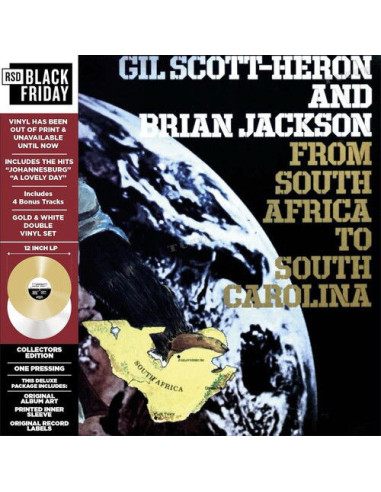 Heron Scott Gil and Jackson Brian - From South Africa To South Carolina (Vinyl Gold and White ) (Black Friday 2024)