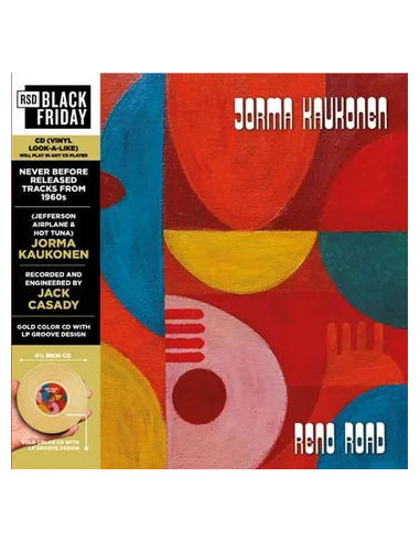 Kaukonen Jorma - Reno Road (Cd Vinyl Replica Black Limited Edt.) (Black Friday 2024) - (CD)